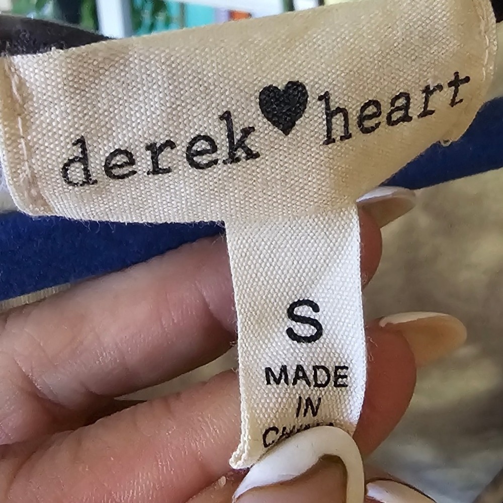 Derek Heart Black & White Tie Dye Wrap Dress - Short Sleeve - Size S - Picture 5 of 6